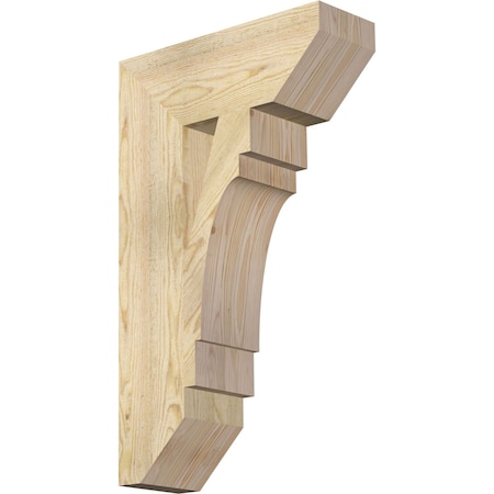 Ekena Millwork Merced Slat Rough Sawn Bracket, Douglas Fir, 6"W x 18"D x 30"H BKT06X18X30MRC06RDF